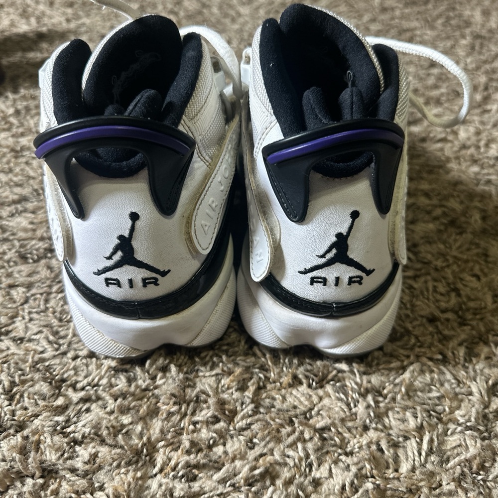Nike Air Jordan 6 Ring TWO3 White & Black Sneakers Men’s Athletic Shoes Size 7